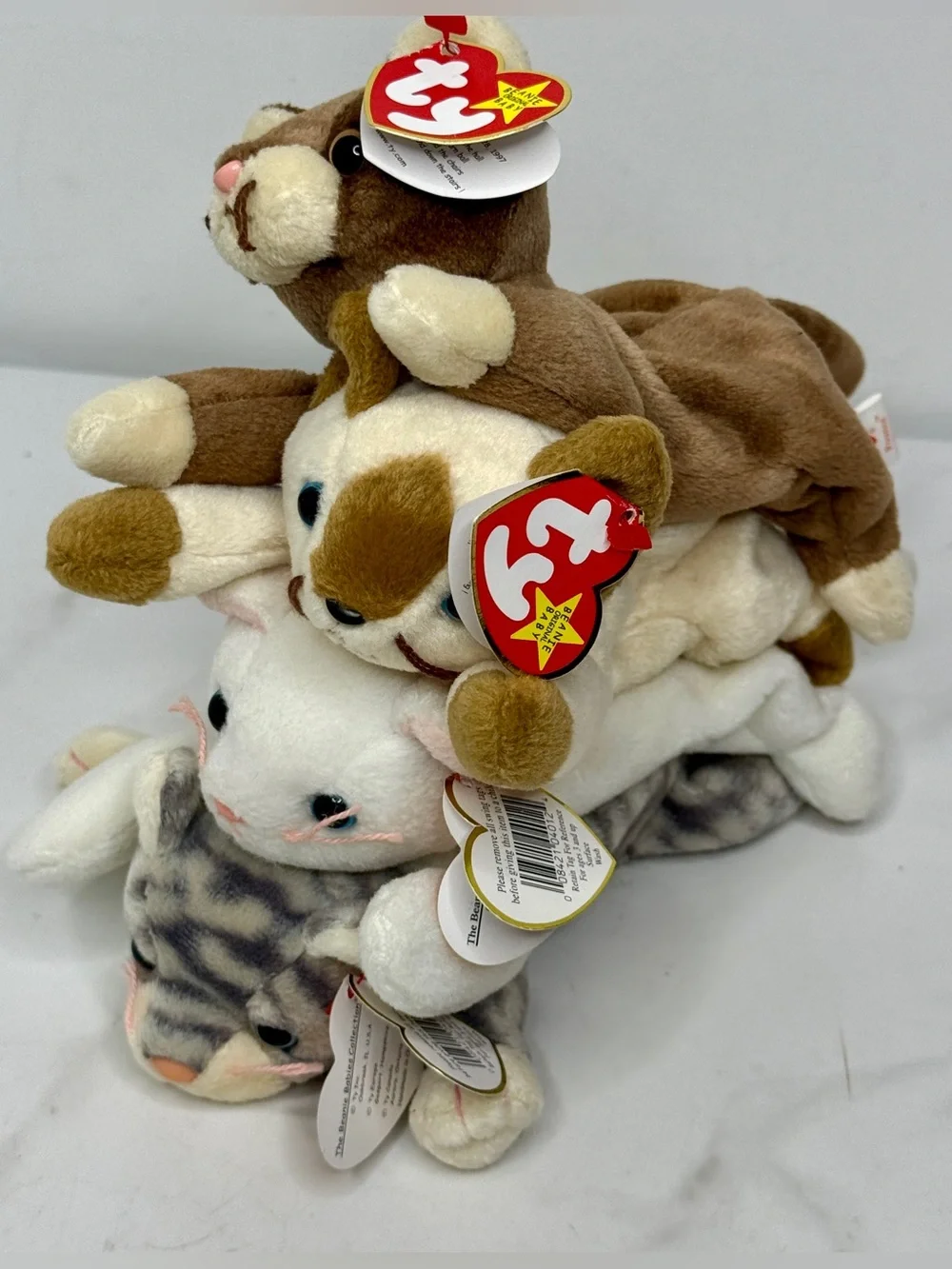 TY Beanie Babies Cat Plush Set
